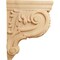 Ekena Millwork 3"W x 7 3/4"D x 10"H Small Hudson Acanthus Wood Corbel, Red Oak CORW03X08X10HDRO - alternate 4